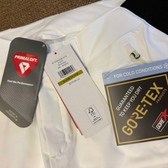 NWT Spyder Women's Gore Tex Ski Pants Size 14R White - Picture 3 of 6